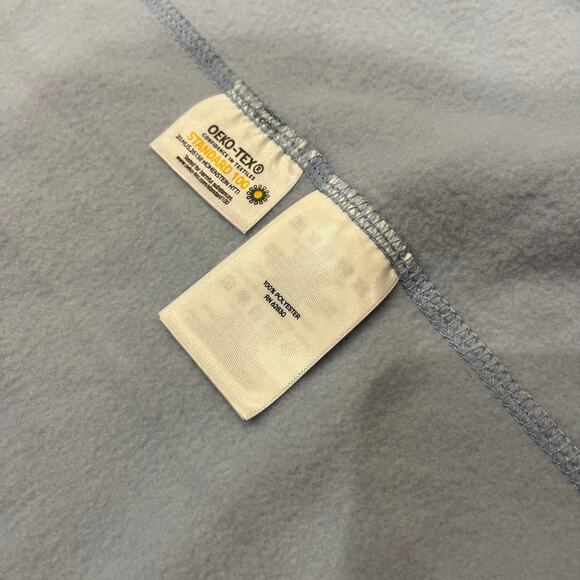 Lands End Full Zip Fleece Vest Sz 1X Womens Light Blue Fall Outdoor - Picture 4 of 6